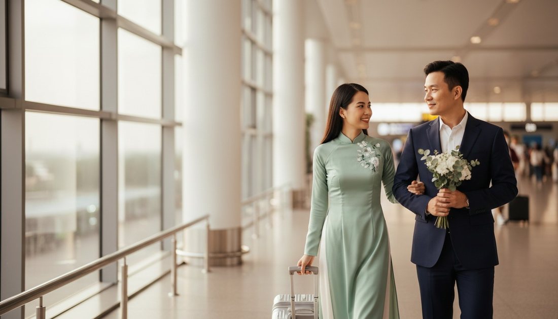 공항 도착 (AI 생성)